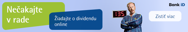 Neuviaznite v rade na dividendy. O výplatu niektorých môžete žiadať s Fio Bank iD. Zistite viac.